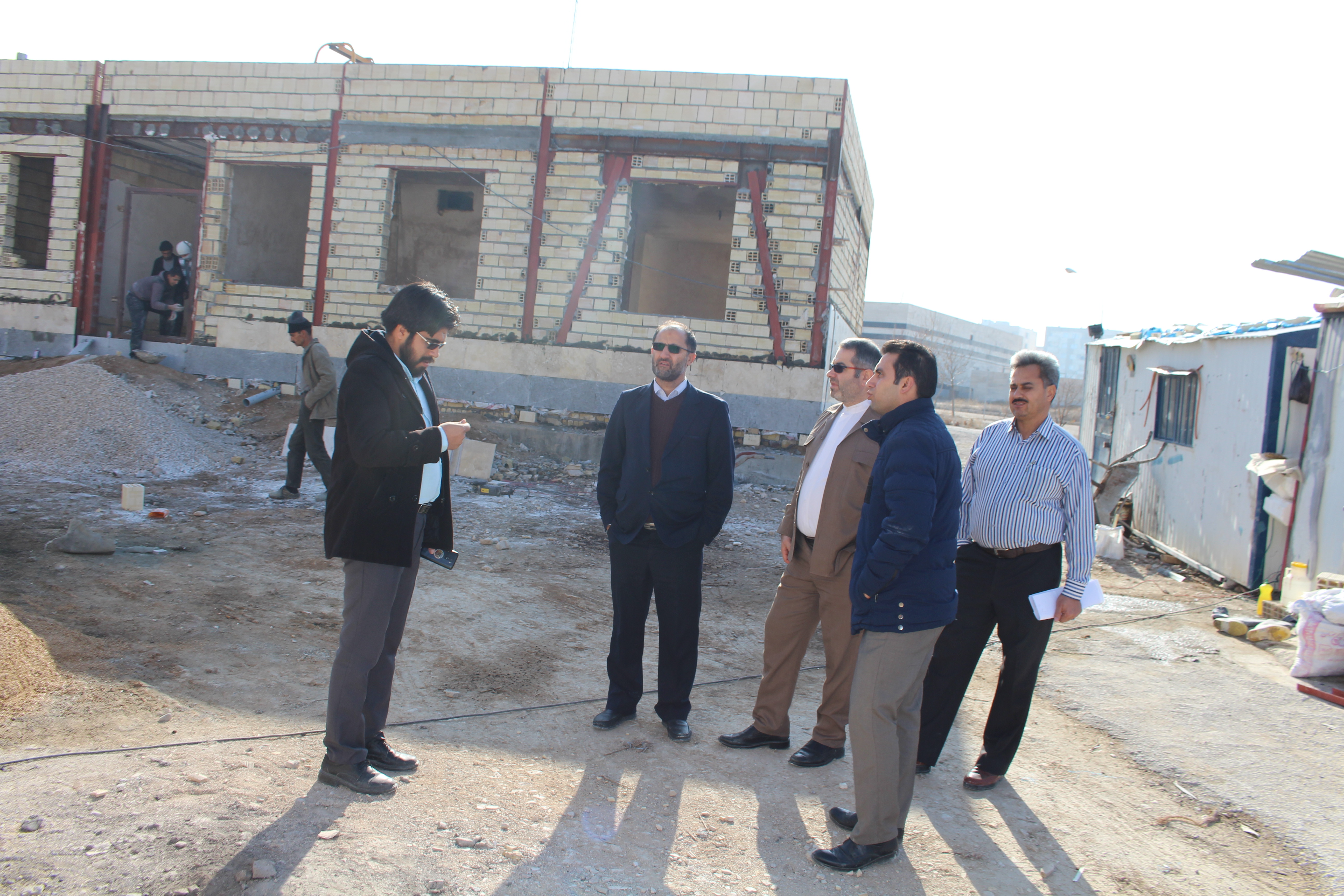 بازدید مدیریتی از پروژه احداث پانسیون پزشکان در بیمارستان امام علی (ع) بجنورد